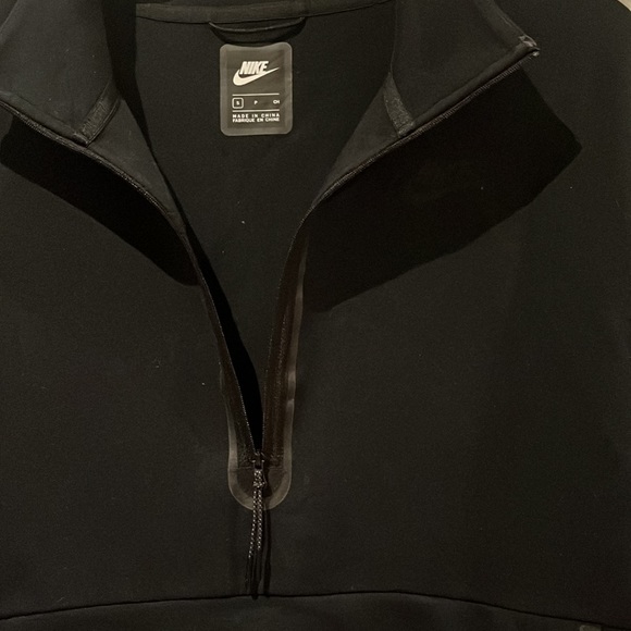 Nike Half-Zip Tech Fleece Long Sleeve Dress Black/Black Size Small with Pockets - Picture 6 of 15